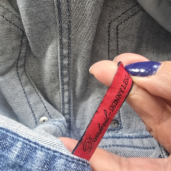 Guess Light Blue Distressed Wide Leg Jeans - Picture 13 of 17